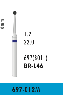 [BR-L46] BR-L46 - Blau - Diam.-Bohrer - 5 Stück