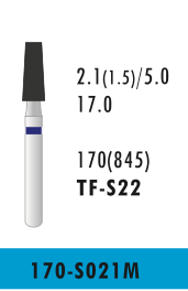 TF-S22 - Blau - Diam.-Bohrer - 5 Stück
