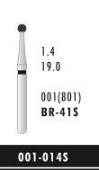 BR-41S - Schwarz - Diam.-Bohrer - 5 Stück