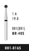 BR-40S - Schwarz - Diam.-Bohrer - 5 Stück