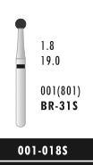 BR-31S - Schwarz - Diam.-Bohrer - 5 Stück