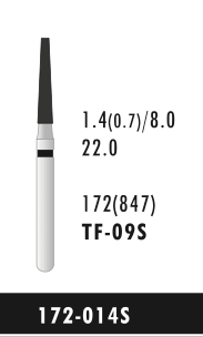 TF-09S - Schwarz - Diam.-Bohrer - 5 Stück