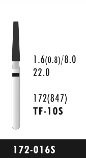 TF-10S - Schwarz - Diam.-Bohrer - 5 Stück