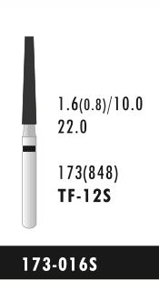 TF-12S - Schwarz - Diam.-Bohrer - 5 Stück