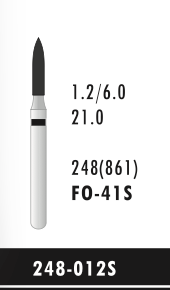 FO-41S - Schwarz - Diam.-Bohrer - 5 Stück