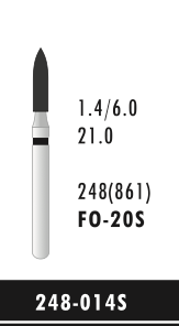 FO-20S - Schwarz - Diam.-Bohrer - 5 Stück