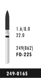 FO-22S - Schwarz - Diam.-Bohrer - 5 Stück