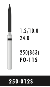 FO-11S - Schwarz - Diam.-Bohrer - 5 Stück