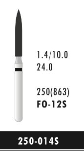 FO-12S - Schwarz - Diam.-Bohrer - 5 Stück