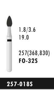 FO-32S - Schwarz - Diam.-Bohrer - 5 Stück