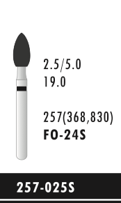 FO-24S - Schwarz - Diam.-Bohrer - 5 Stück