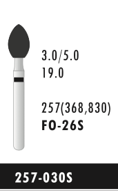 FO-26S - Schwarz - Diam.-Bohrer - 5 Stück