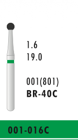 BR-40C - Grün - Diam.-Bohrer - 5 Stück