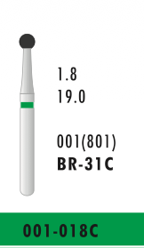 BR-31C - Grün - Diam.-Bohrer - 5 Stück