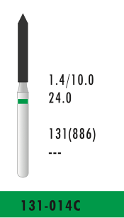 CP- 131-014C - Grün - Diam.-Bohrer - 5 Stück