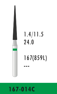 TC- 167-014C - Grün - Diam.-Bohrer - 5 Stück