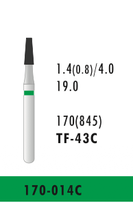 TF-43C - Grün - Diam.-Bohrer - 5 Stück