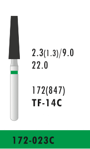 TF-14C - Grün - Diam.-Bohrer - 5 Stück