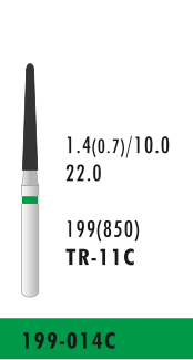 TR-11C - Grün - Diam.-Bohrer - 5 Stück