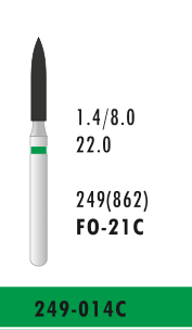 FO-21C - Grün - Diam.-Bohrer - 5 Stück