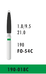 FO-54C - Grün - Diam.-Bohrer - 5 Stück