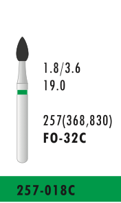 FO-32C - Grün - Diam.-Bohrer - 5 Stück