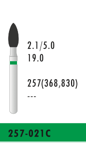 FO- 257-021C - Grün - Diam.-Bohrer - 5 Stück