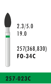 FO-34C - Grün - Diam.-Bohrer - 5 Stück