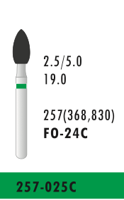 FO-24C - Grün - Diam.-Bohrer - 5 Stück
