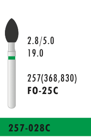 FO-25C - Grün - Diam.-Bohrer - 5 Stück