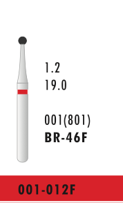 BR-46F - Rot - Diam.-Bohrer - 5 Stück