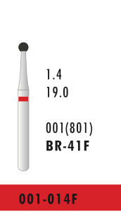 BR-41F - Rot - Diam.-Bohrer - 5 Stück