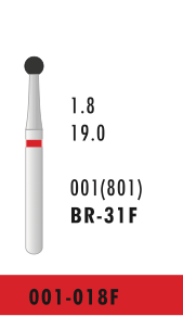 BR-31F - Rot - Diam.-Bohrer - 5 Stück