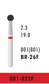 BR-26F - Rot - Diam.-Bohrer - 5 Stück