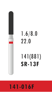 SR-13F - Rot - Diam.-Bohrer - 5 Stück