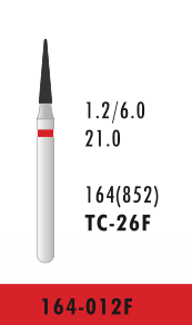 TC-26F - Rot - Diam.-Bohrer - 5 Stück
