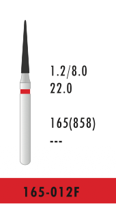 TC- 165-012F - Rot - Diam.-Bohrer - 5 Stück