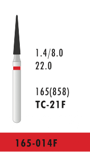 TC-21F - Rot - Diam.-Bohrer - 5 Stück