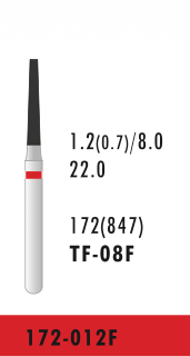 TF-08F - Rot - Diam.-Bohrer - 5 Stück