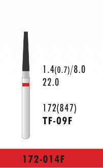 TF-09F - Rot - Diam.-Bohrer - 5 Stück