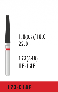 TF-13F - Rot - Diam.-Bohrer - 5 Stück