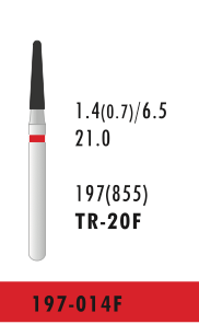 TR-20F - Rot - Diam.-Bohrer - 5 Stück