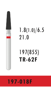 TR-62F - Rot - Diam.-Bohrer - 5 Stück