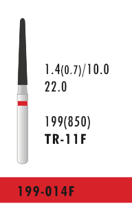 TR-11F - Rot - Diam.-Bohrer - 5 Stück