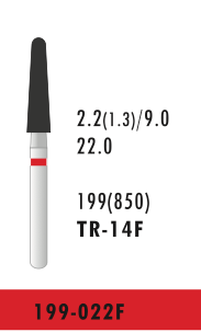 TR-14F - Rot - Diam.-Bohrer - 5 Stück