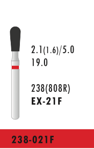 EX-21F - Rot - Diam.-Bohrer - 5 Stück