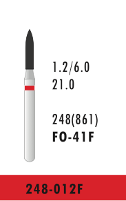 FO-41F - Rot - Diam.-Bohrer - 5 Stück