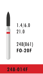 FO-20F - Rot - Diam.-Bohrer - 5 Stück