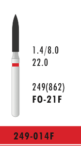 FO-21F - Rot - Diam.-Bohrer - 5 Stück