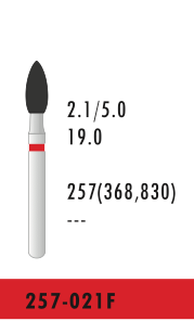 FO- 257-021F - Rot - Diam.-Bohrer - 5 Stück